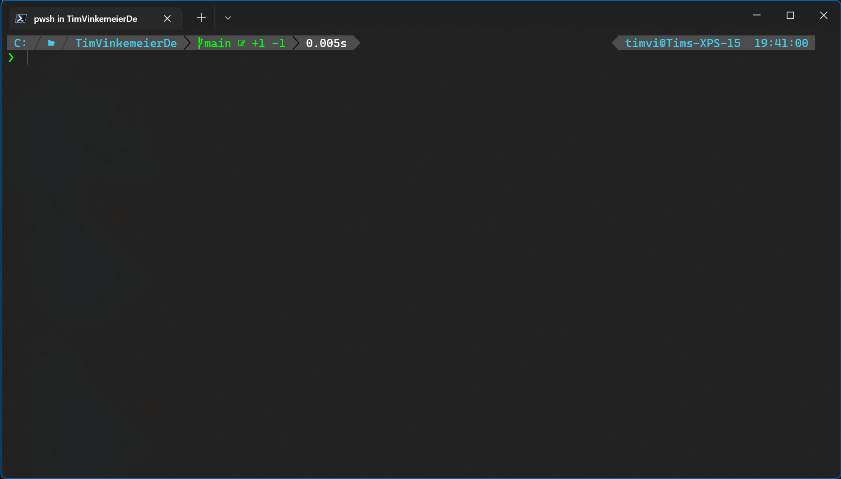 Result of my configuration in Windows Terminal Preview